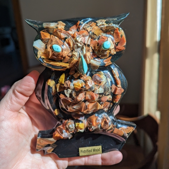 Vintage Resin Owl - Picture 1 of 6